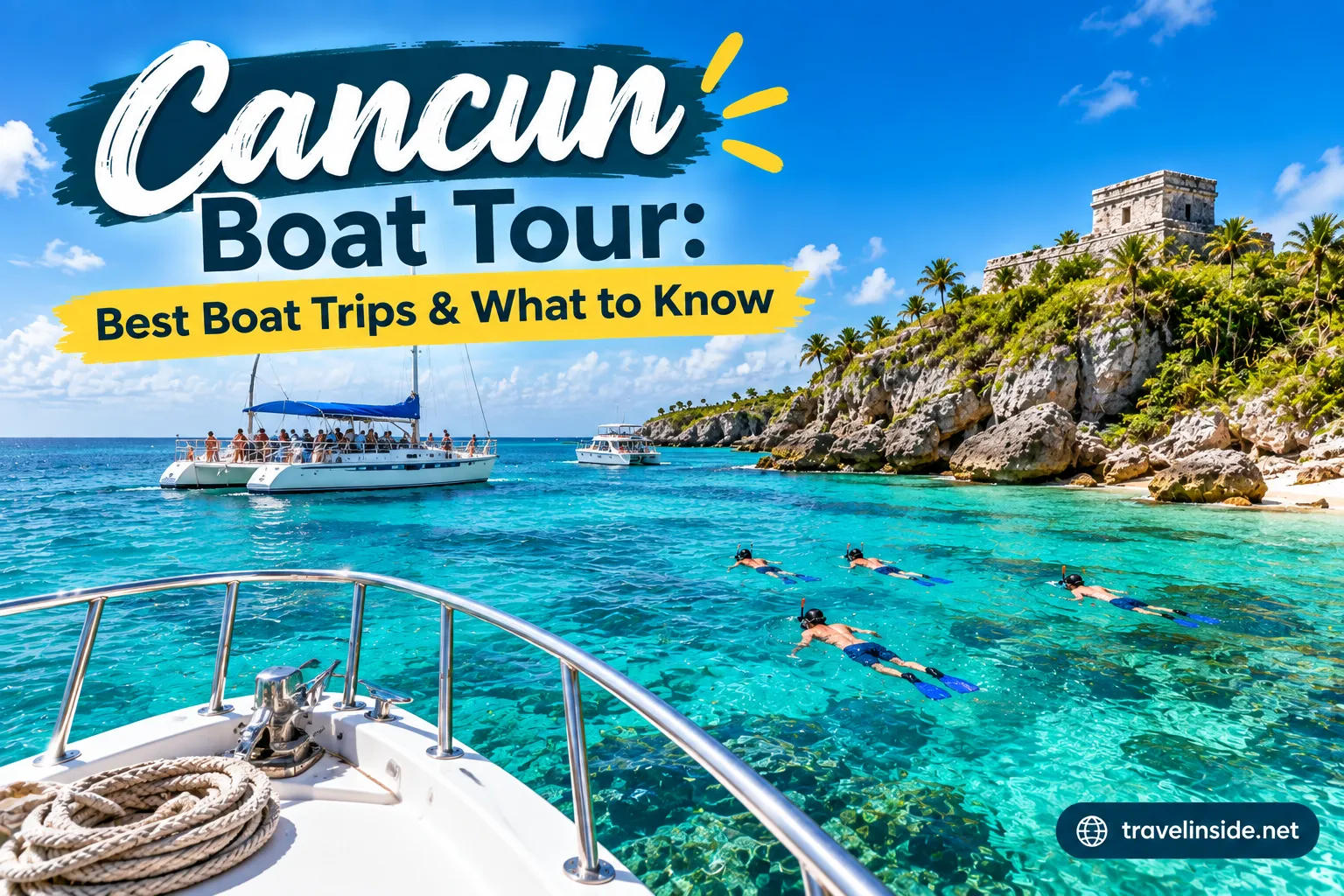 Cancun Boat Tour: Best Boat Trips & What to Know 2 Cancun Boat Tour Paradise